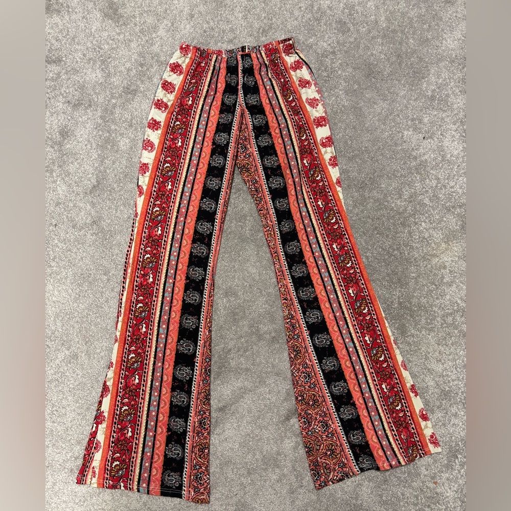 Bohemian Printed wide leg lounge pants